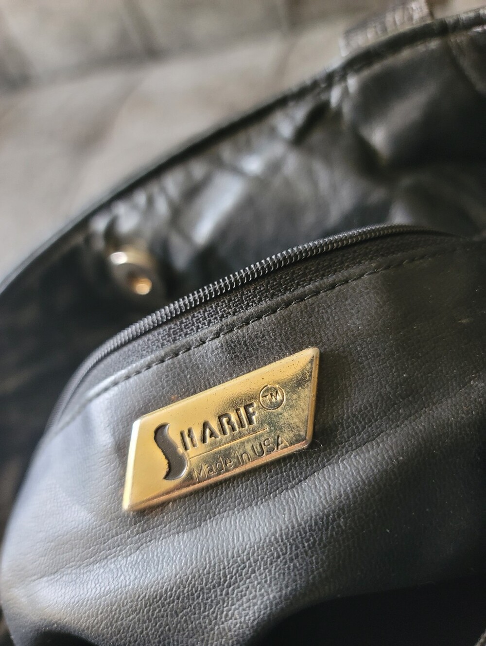 Sharif Vintage 80s Leather Shoulder Bag - Picture 5 of 12
